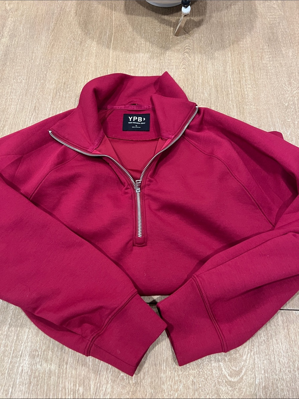 Women’s Abercrombie and Fitch Half-Zip Pullover - Berry Red